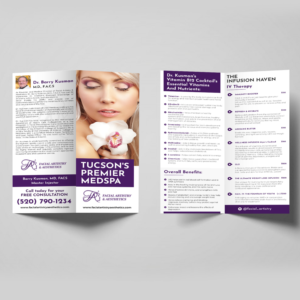 High-End Bifold Brochure for Aesthetics Medspa Business | Brochure Design by aspiremedia