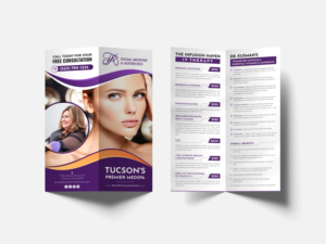 High-End Bifold Brochure for Aesthetics Medspa Business | Brochure Design by OwnDesign