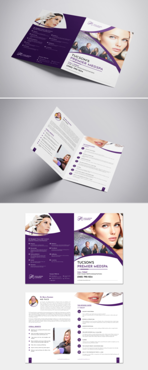 High-End Bifold Brochure for Aesthetics Medspa Business | Brochure Design by ZeneFashions