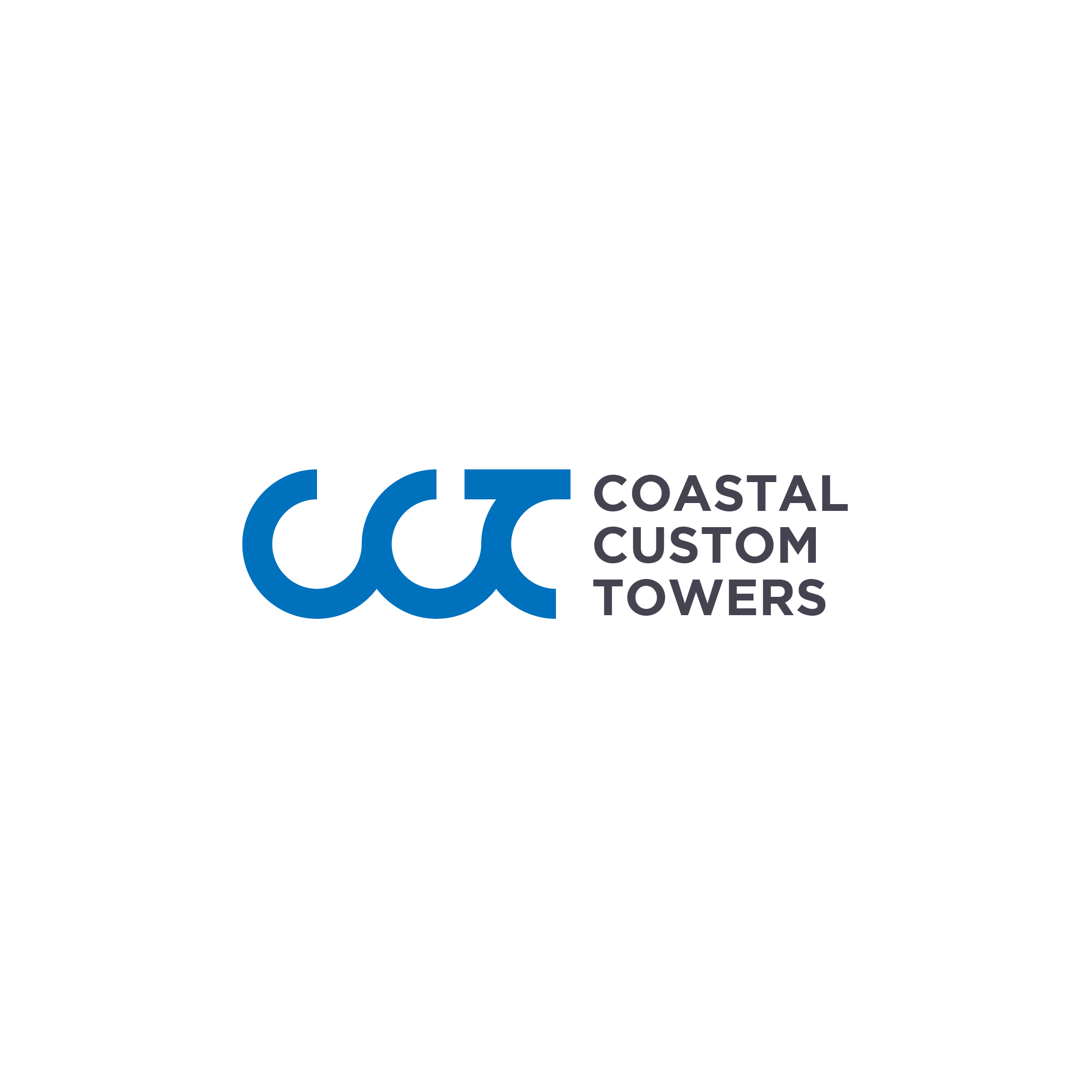 Logo Design by megamen for Coastal Custom Towers | Design #24591434