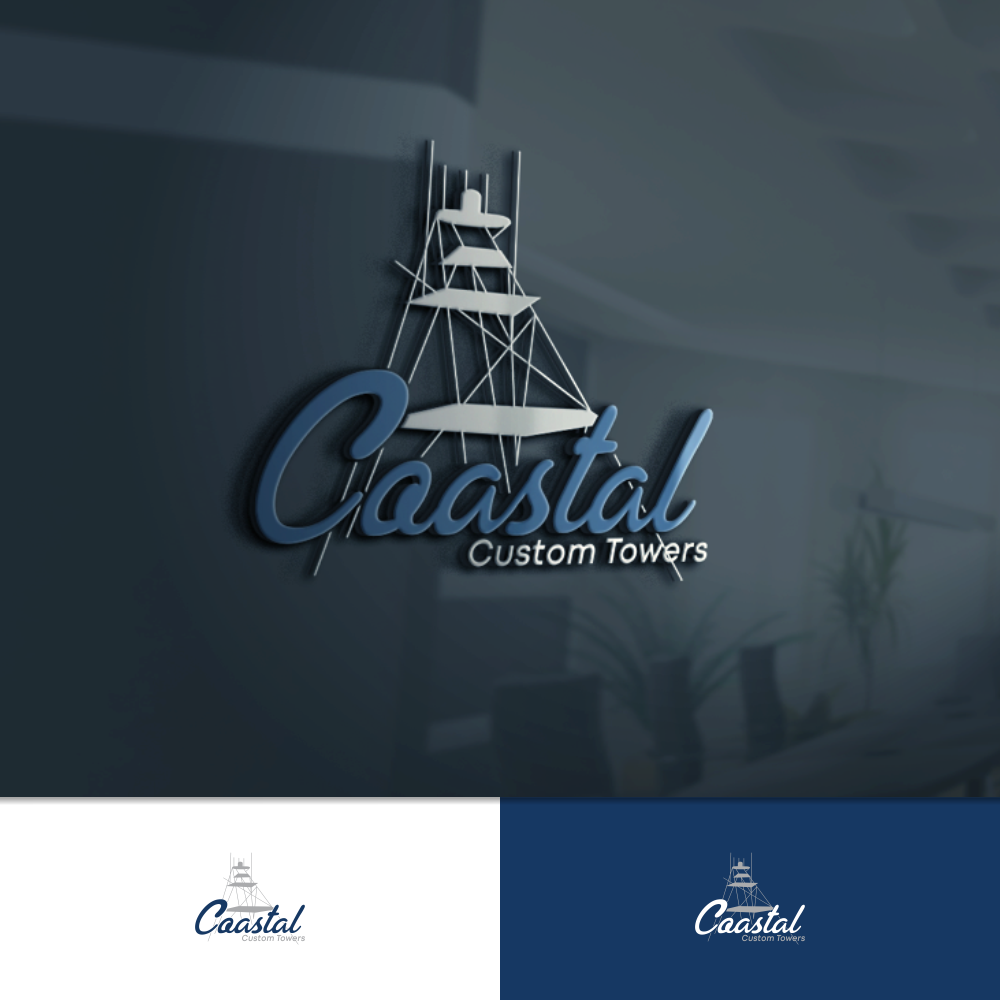 Logo Design by adie soesanto for Coastal Custom Towers | Design #24589239