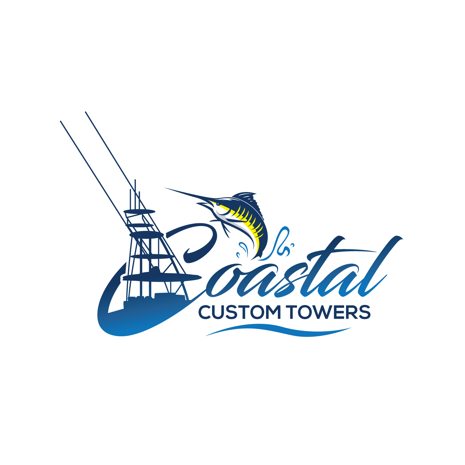 Logo Design by geni for Coastal Custom Towers | Design #24589288