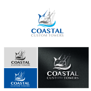 Logo Design by Jomon 2 for Coastal Custom Towers | Design #24600368