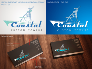 Logo Design by kulvinder2779 for Coastal Custom Towers | Design: #24613134