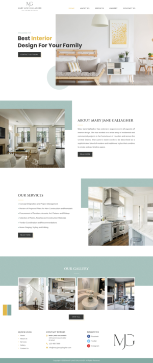 Website for an interior designer | Web Design by Creative Design