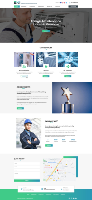  Web Design for EMI Air conditioning company | Web Design by Ved Web Services