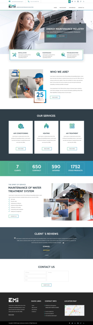  Web Design for EMI Air conditioning company | Web Design by bdesigner9