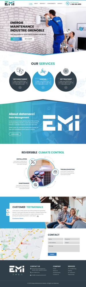  Web Design for EMI Air conditioning company | Web Design by Shijo John