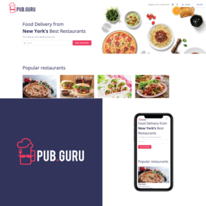 pub.guru (maybe tagline: effortless all-in-one order and delivery management designed BY publicans, FOR publicans | Logo-Design von FourtuneDesign