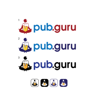 pub.guru (maybe tagline: effortless all-in-one order and delivery management designed BY publicans, FOR publicans | Logo-Design von geni