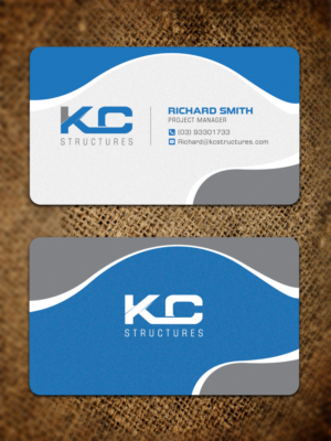 KC Structures Inc Business cards | Business Card Design by Sandaruwan