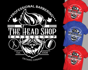 The Head Shop Barbershop needs modern trendy t shirt design | T-Shirt-Design von Tee and Eh?