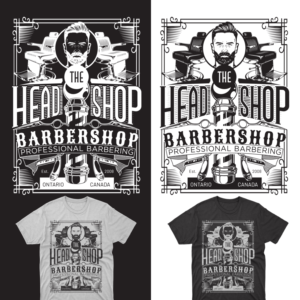 The Head Shop Barbershop needs modern trendy t shirt design | T-Shirt-Design von cahayafatimah