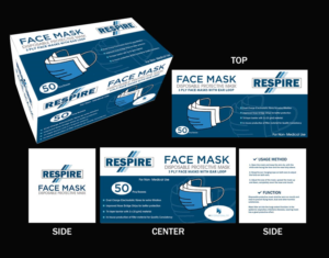 Packaging Design for Face Mask Box | Packaging Design by NILDesigns