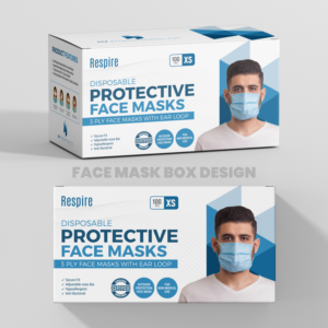 Packaging Design for Face Mask Box | Packaging Design by SAI DESIGNS