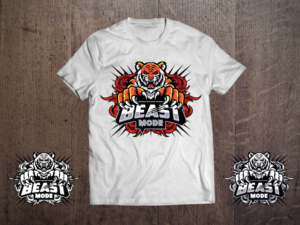 Beast Mode | T-Shirt-Design von Pinky 