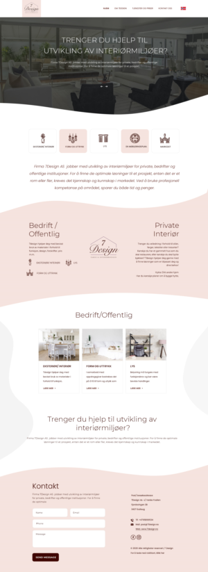 7Design website scandinavian interior design | Web Design by Ahmad Ghani 2