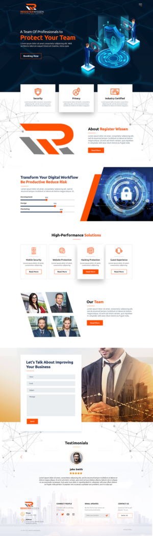 Webdesign plus CSS for a German company data register | Web Design by lemosys infotech