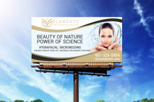 Skin and Stem  med spa needs an awesome eye catching billboard ad  | Werbetafel-Design von Maestroto