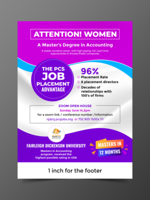 Women Masters Accounting Program  | Flyer Design by ecorokerz