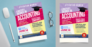 Women Masters Accounting Program  | Flyer Design by SAI DESIGNS