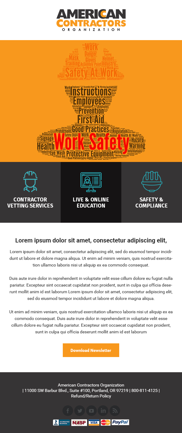 Banner Ad Design by Mali Praveen for American Contractors Organization  | Design #24631667