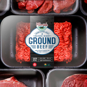 1# Ground Beef Brick Label - Front and Back | Graphic Design by Soluciones Creativas