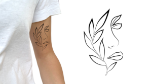 women silhouette minimalist design | Tattoo Design by Rickyy