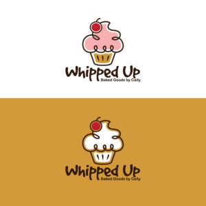 LOGO: Whipped Up     BYLINE: Baked Goods by Caity | Logo Design by Graphic Bricks