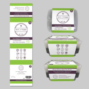 Packaging sleeve for food containers | Verpackungs-Design von vpt_creations