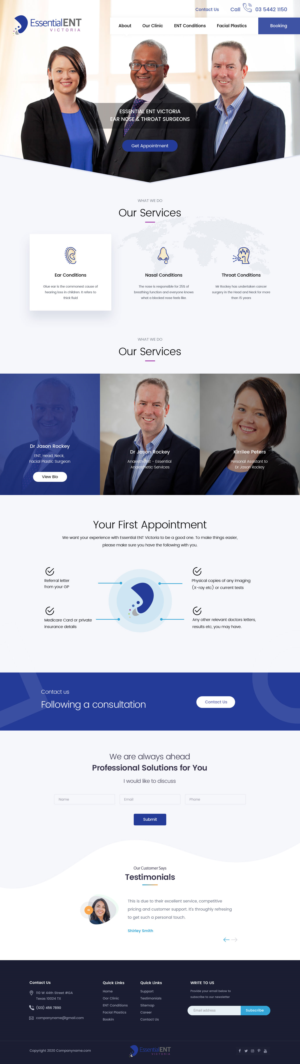 Medical Clinic Website Makeover | Web-Design von Shijo John