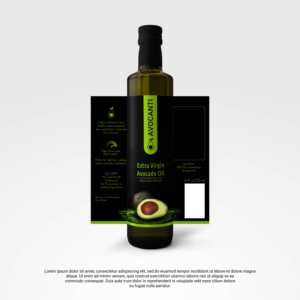 Avocado Oil label  - upmarket elegant design  | Etikett-Design von Aistikart