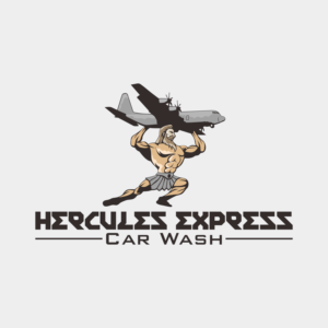 Hercules Express Car Wash | Logo Design by luckdesign