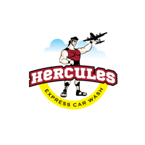 Hercules Express Car Wash | Logo Design by FourtuneDesign