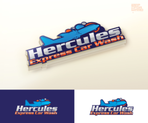 Hercules Express Car Wash | Logo Design by step forward 2