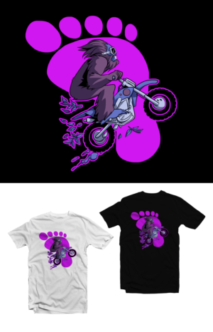 Squach dirt bike | T-shirt Design by Tomi Ax