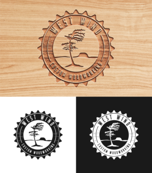 West wind custom woodworking | Logo-Design von ACK Design