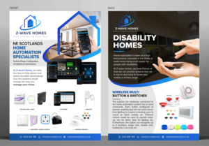 Z-wave Homes 1st Flyer promoting new business for home automation* | Flyer Design by SAI DESIGNS