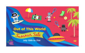 Out of This World Summer Sale | Graphic Design by Karen Gameiro