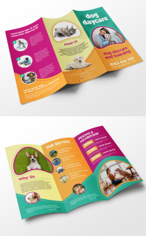 Upscale dog care facility need some marketing material | Broschüren-Design von ecorokerz