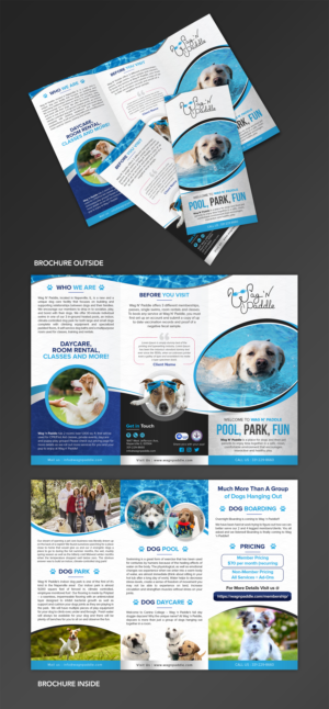 Upscale dog care facility need some marketing material | Broschüren-Design von SAI DESIGNS