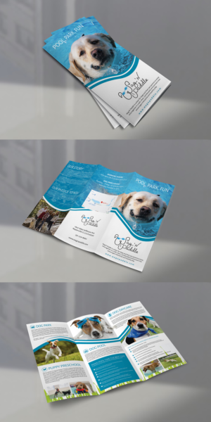 Upscale dog care facility need some marketing material | Broschüren-Design von BLUE WINGS