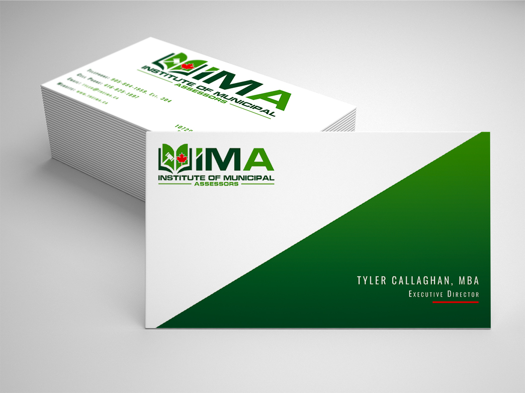 Business Card Design by Ai Graphics for The Institute of Municipal Assessors | Design #24754880