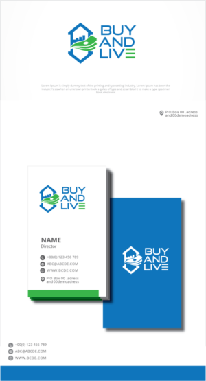 Buy and Live | Stationery Design by graphicevolution