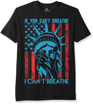 If you can't breathe, I can't breathe is a campaign aimed at unifying America and the world  | T-shirt Design by creative gravity