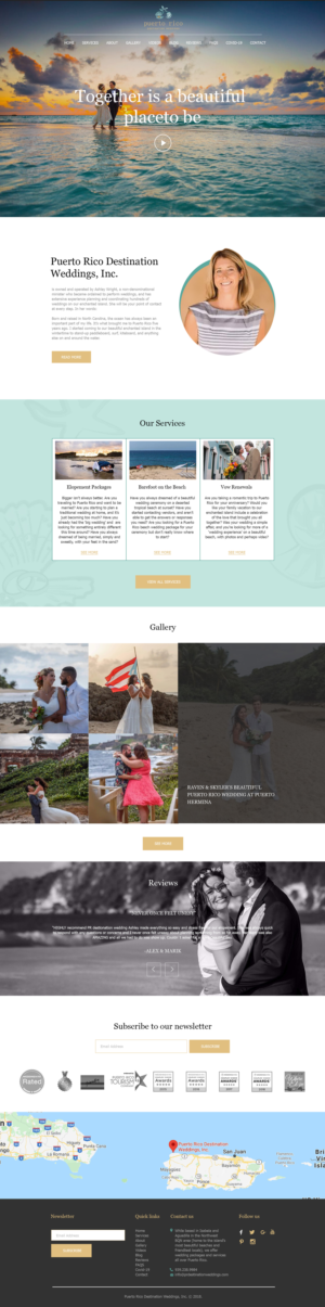 Design a WordPress website for a Wedding Company in Paradise | Web Design by bdesigner9