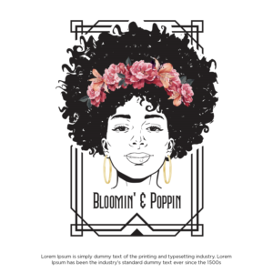 Bloomin & Poppin Design | T-Shirt-Design von cahayafatimah