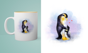 Cartoon painting design for Mug   | Illustration-Design von SAI DESIGNS