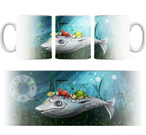 Cartoon painting design for Mug   | Illustration-Design von Indre Ta