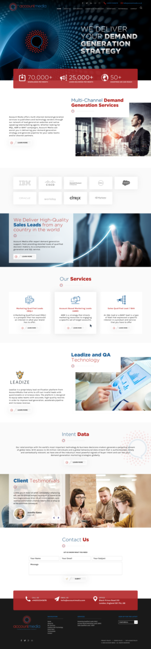 Account Media - B2B Demand Generation Website Project | Web-Design von -Marc-